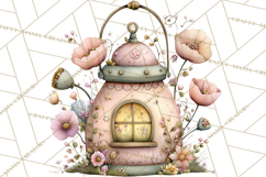 Fairy Gnome Forest Clipart PNG, Pastel Forest Gnomes Product Image 2