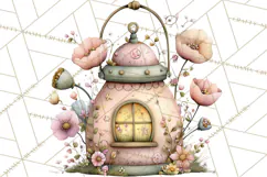 Fairy Gnome Forest Clipart PNG, Pastel Forest Gnomes Product Image 2