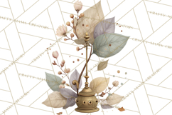 Spring Dark Academia Floral Botanical PNG Clipart Product Image 2