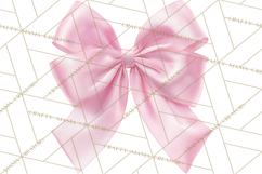 Bows Clipart, Girly Pastel Decorative Png, Layered Satin Product Image 2