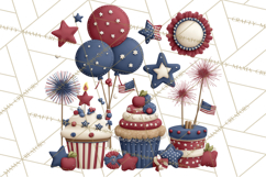 Patriotic Kids Clipart for 4th of July, USA Children PNG Product Image 2
