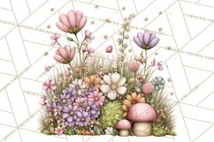 Fairy Gnome Forest Clipart PNG, Pastel Forest Gnomes Product Image 4