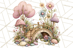 Fairy Gnome Forest Clipart PNG, Pastel Forest Gnomes Product Image 5
