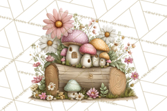 Fairy Gnome Forest Clipart PNG, Pastel Forest Gnomes Product Image 4