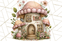 Fairy Gnome Forest Clipart PNG, Pastel Forest Gnomes Product Image 2