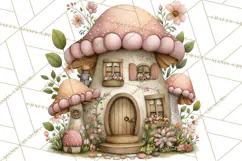 Fairy Gnome Forest Clipart PNG, Pastel Forest Gnomes Product Image 2