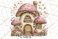 Fairy Gnome Forest Clipart PNG, Pastel Forest Gnomes Product Image 3