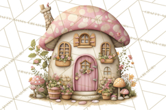 Fairy Gnome Forest Clipart PNG, Pastel Forest Gnomes Product Image 4