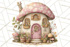 Fairy Gnome Forest Clipart PNG, Pastel Forest Gnomes Product Image 4