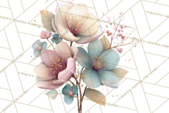 Spring Dark Academia Floral Botanical PNG Clipart Product Image 3