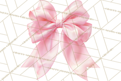 Bows Clipart, Girly Pastel Decorative Png, Layered Satin Product Image 3