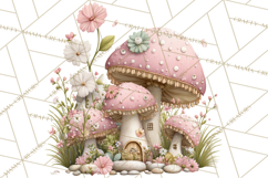 Fairy Gnome Forest Clipart PNG, Pastel Forest Gnomes Product Image 5