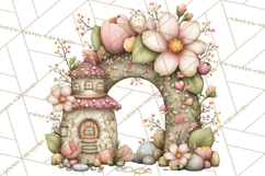 Fairy Gnome Forest Clipart PNG, Pastel Forest Gnomes Product Image 2