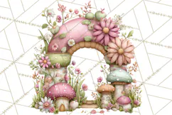 Fairy Gnome Forest Clipart PNG, Pastel Forest Gnomes Product Image 3