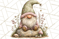 Fairy Gnome Forest Clipart PNG, Pastel Forest Gnomes Product Image 4