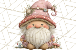 Fairy Gnome Forest Clipart PNG, Pastel Forest Gnomes Product Image 5