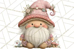 Fairy Gnome Forest Clipart PNG, Pastel Forest Gnomes Product Image 5