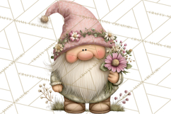 Fairy Gnome Forest Clipart PNG, Pastel Forest Gnomes Product Image 4