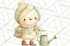 Baby Farm Animals Clipart PNG, Cute Spring Animals Product Image 4