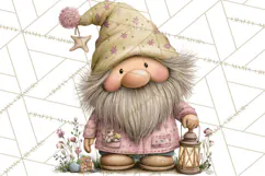 Fairy Gnome Forest Clipart PNG, Pastel Forest Gnomes Product Image 5