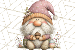 Fairy Gnome Forest Clipart PNG, Pastel Forest Gnomes Product Image 5