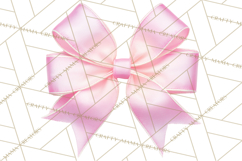 Bows Clipart, Girly Pastel Decorative Png, Layered Satin Product Image 5