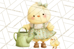 Baby Farm Animals Clipart PNG, Cute Spring Animals Product Image 5
