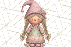 Fairy Gnome Forest Clipart PNG, Pastel Forest Gnomes Product Image 3
