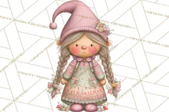 Fairy Gnome Forest Clipart PNG, Pastel Forest Gnomes Product Image 3