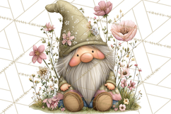 Fairy Gnome Forest Clipart PNG, Pastel Forest Gnomes Product Image 5