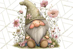 Fairy Gnome Forest Clipart PNG, Pastel Forest Gnomes Product Image 5