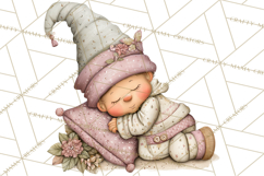 Fairy Gnome Forest Clipart PNG, Pastel Forest Gnomes Product Image 2