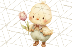 Baby Farm Animals Clipart PNG, Cute Spring Animals Product Image 3