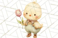 Baby Farm Animals Clipart PNG, Cute Spring Animals Product Image 3