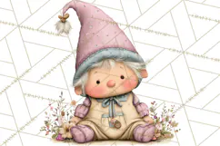 Fairy Gnome Forest Clipart PNG, Pastel Forest Gnomes Product Image 5