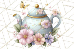Easter Forest Animal Clipart, Cute Tea Party Woodland Png Product Image 2