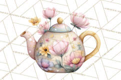 Easter Forest Animal Clipart, Cute Tea Party Woodland Png Product Image 3