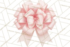 Bows Clipart, Girly Pastel Decorative Png, Layered Satin Product Image 4