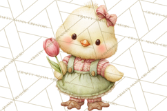 Baby Farm Animals Clipart PNG, Cute Spring Animals Product Image 4