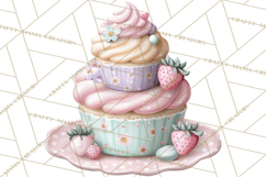 Easter Forest Animal Clipart, Cute Tea Party Woodland Png Product Image 3