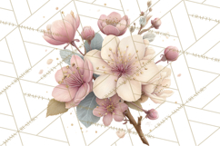Spring Dark Academia Floral Botanical PNG Clipart Product Image 5