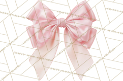 Bows Clipart, Girly Pastel Decorative Png, Layered Satin Product Image 5