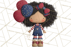 Patriotic Kids Clipart for 4th of July, USA Children PNG Product Image 5