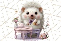 Easter Forest Animal Clipart, Cute Tea Party Woodland Png Product Image 5