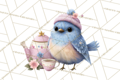 Easter Forest Animal Clipart, Cute Tea Party Woodland Png Product Image 4