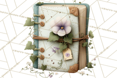 Spring Dark Academia Floral Botanical PNG Clipart Product Image 2