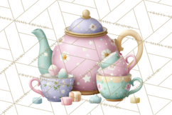 Easter Forest Animal Clipart, Cute Tea Party Woodland Png Product Image 3