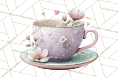 Easter Forest Animal Clipart, Cute Tea Party Woodland Png Product Image 4