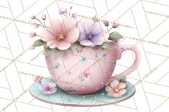 Easter Forest Animal Clipart, Cute Tea Party Woodland Png Product Image 5