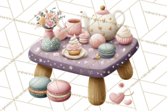 Easter Forest Animal Clipart, Cute Tea Party Woodland Png Product Image 2